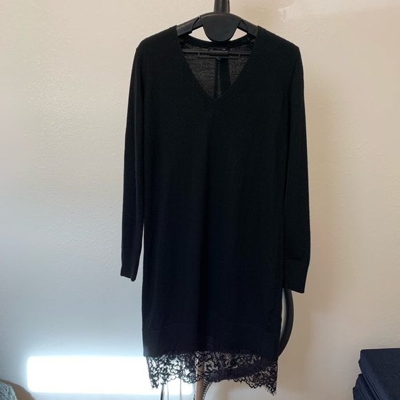 Club Monaco Maraie Lace Hem Sweater dress - Picture 2 of 5